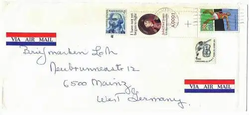 01. Jan. 1980 Brief, USA- Mainz, Airmail