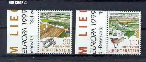 1999, 1. März, Europa: Natur- und Nationalparks, 1190,1191** Satz 2 W