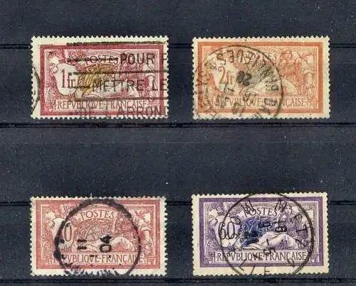 4 x Werte Französische Republik, Gest.