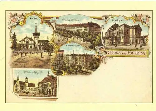 Ansichtskarte, Halle (Saale)  Repro.