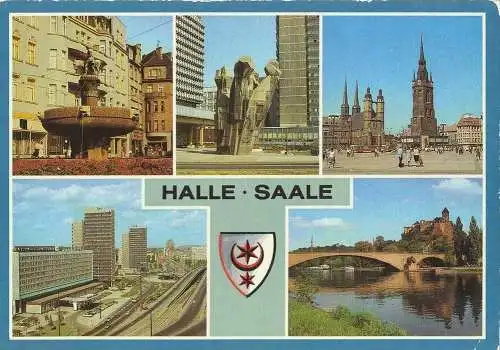 Ansichtskarte, Halle (Saale)