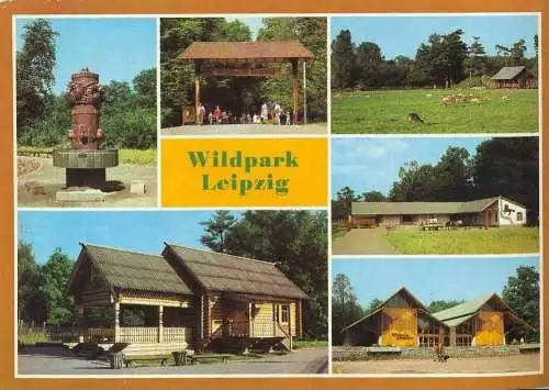 Ansichtskarte, Leipzig,Wildpark