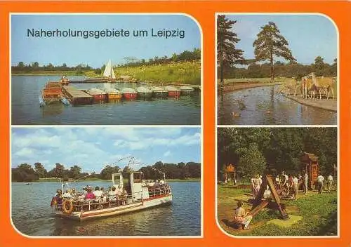 Ansichtskarte, Leipzig, Kulkwitzer See
