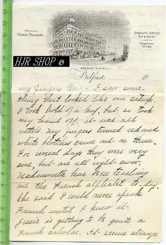 Brief aus Belfast um 1900