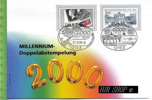 Millenium Doppelabstempelung