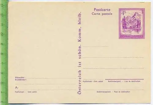Postkarte, Republik Österreich  Österreich 4S lila, 1973