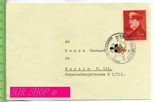 FDC, 20.04.1941, 772, 12+38 Pf Geburtstag, Stempel,  Ober Salzberg, M€ 250,--