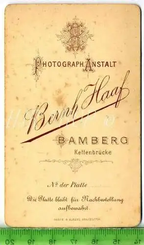 Bernh. Haaf, Bamberg vor 1900 kl.. Format, s/w., I-II,