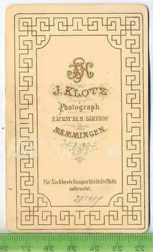 J. Klotz, Memmingen vor 1900 kl. Format, s/w., I-II,