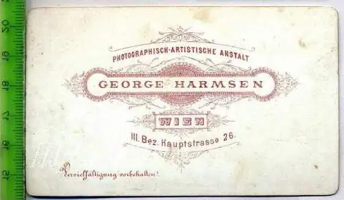 George Harmsen, Wien 1900 kl. Format, s/w., I-II,