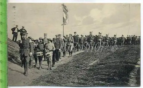 Feldpost nach Tangerhütte, Der Jungsturm Blau-weiß- blaues Jugendkorps  Gel. 27.10.1914