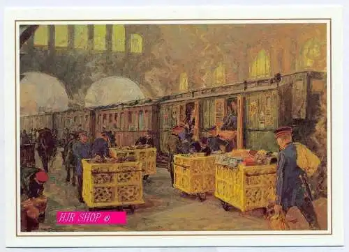 Paketpost im Anhalter Bahnhof, Berlin, um 1910, 500 Jahre Post
