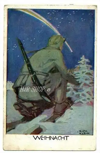 Weihnachtskarte, Bayerische Kriegsinvaliden-Fürsorge, ungelaufen