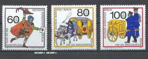 1989, Postbeförderung, MiNr.852,853,854** Satz 3W