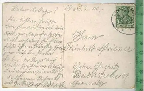 Blick auf Rentzschutzmühle, Verlag: ------,  Postkarte, Frankatur,  Stempel,      Maße: 14  x 9 cm, Erhaltung: I-II,