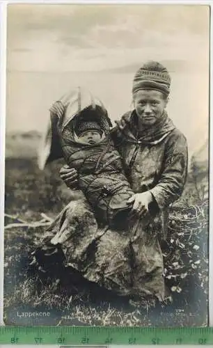 Norge, Lappekone, Verlag: -----,  Postkarte, unbenutzte Karte, Maße:14 x 13,5 cm., Erhaltung:I-II,