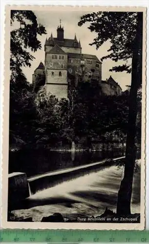 Burg Kriebstein an der Zschopau, Verlag: --------,   Postkarte, unbenutzte Karte, Erhaltung:I-II,
