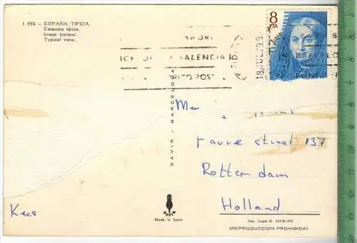 Flamenko, Verlag: -------,  POSTKARTE, Frankatur,  Stempel, Erhaltung: I-II, Karte wird in Klarsichthülle verschickt.