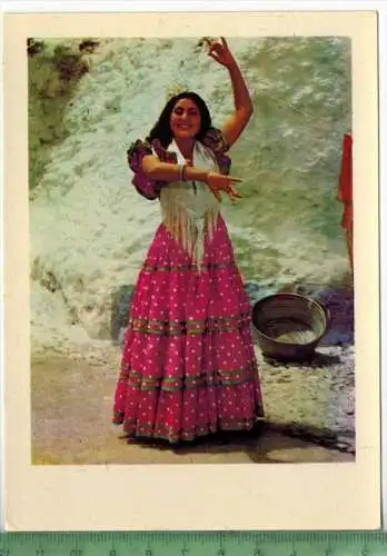 AK 1. Serie ART, Flamenko, Karte Nr.4, Verlag: ----------,   Postkarte, unbenutzte Karte, Erhaltung:I-II,