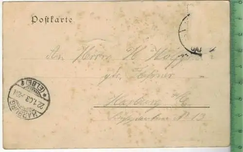 KIEL 1903-, Verlag: Römmler & Jonas, Dresden, POSTKARTE- ohne Frankatur, mit  Stempel,  22.1.03 gelaufen.