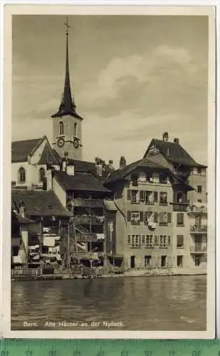 Bern, Alte Häuser an der Nydeck, Verlag: Franco-Swisse, Edition, Postkarte mit Frankatur, mit Stempel, LUTRY, 25.VI.28