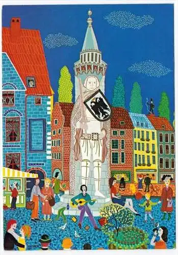 Bremen, Roland um 1970/1980 Verlag:  ,  POSTKARTE,  ohne Frankatur, ohne Stempel,    Erhaltung: I-II,  Karte wird in Kla