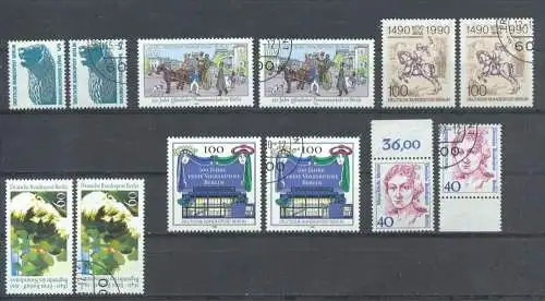 1990, Konv: Berlin-Marken**+ gest.,  Zustand: sehr gut