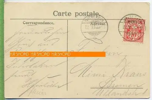 INTERLAKEN, die Jungfrau um 1900/1910 Verlag: Photo H. Gahler, Postkarte