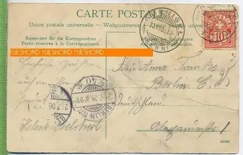 Gurnikel –Blick von Bellevue um 1900/1910 Verlag: --- , Postkarte mit Frankatur, mit Stempel, Abgang-21.06.01, Bern