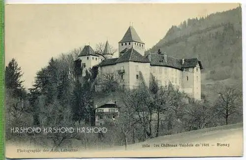 „Blonay, Le Cháteaux Vaudois en 1905 “,  um 1900 /1910, Verlag: Photogr. Des Arts, Lausanne, Nr.2934