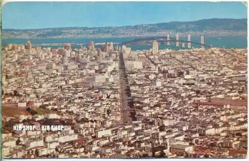 „San Francisco“ um 1950/1960  ANSICHTSKARTE,  ohne Frankatur, ohne Stempel,