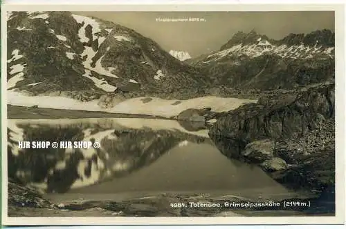 um 1920/1930 Ansichtskarte,  „Bern, Grimselpasshöhe“  ungebrauchte Karte