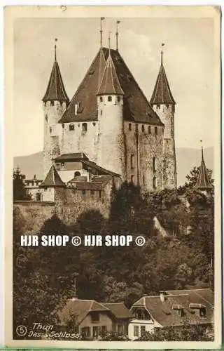 um 1920/1930 Ansichtskarte,  „Bern, Thun das Schloss“  ungebrauchte Karte