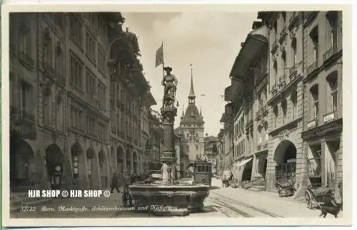 um 1920/1930 Ansichtskarte,  „Bern, Marktgasse“  ungebrauchte Karte