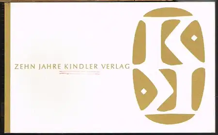 Zehn Jahre Kindler Verlag.