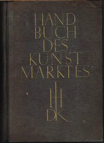 Handbuch des Kunstmarktes. Kunstadressbuch für das Deutsche Reich, Danzig und Deutsch-Österreich. Geleitwort Max Osborn,