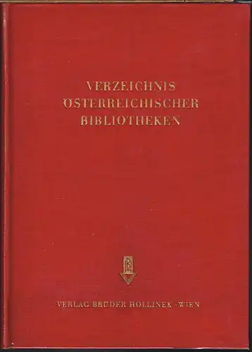 Verzeichnis Österreichischer Bibliotheken.