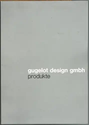 gugelot design gmbh. produkte.