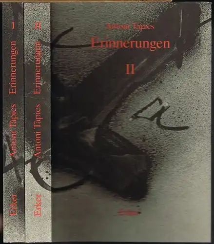 Antoni Tàpies. Erinnerungen I [und] II. Fragment einer Autobiographie. 2 Bände.