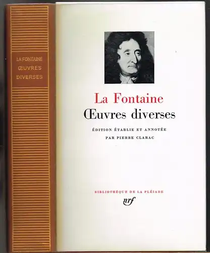 La Fontaine. Oeuvres diverses. Édition établie et annotée par Pierre Clarac.