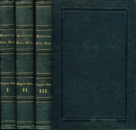 Eugène Sue: Fernand Duplessis ou Mémoires dun Mari. 3 Bände.