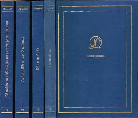 Paul Kluckhohn (Hrsg.): Deutsche Literatur. Sammlung literarischer Kunst- und Kulturdenkmäler in Entwicklungsreihen. Reihe Romantik. Bände 1 - 23 (von 24).
