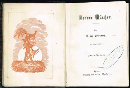 A. von Sternberg: Braune Märchen. Mit einem Titelbilde [des Autors]. Zweite Auflage.