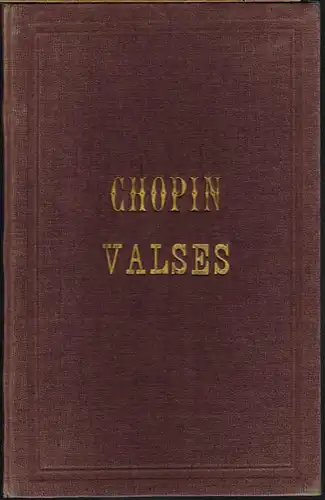 Walzer für das Pianoforte von F. Chopin. Neue Ausgabe.