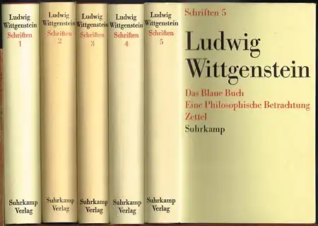 Ludwig Wittgenstein. Schriften. 5 Bände.