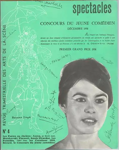 spectacles. Revue Trimestrielle des Arts de la Scène. Décembre 1958. No. 4.