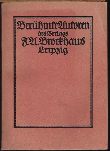 Berühmte Autoren des Verlags F.A. Brockhaus.