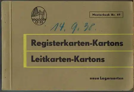 Registerkarten-Kartons. Leitkarten-Kartons. Neue Lagersorten.