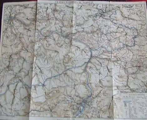 Meinhold Karte Sächsisch-Böhmische Schweiz, um 1940