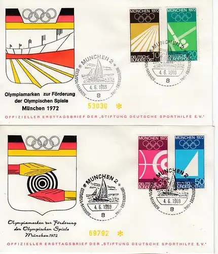 Bund Mi.-Nr.: 587/90  FDC